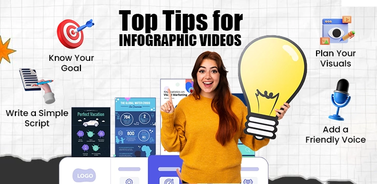 Top Tips to Create Effective and Engaging Infographic Videos Learn top tips for infographic videos—set goals, plan visuals, script clearly, and add a friendly voice.