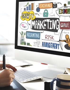 Top Company For Logo Designs in Singanallur, Coimbatore A marketing strategist formulates plans and a growth graph on his laptop, which businesses receive.