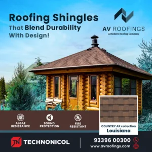 A blend of materials is used to make durable roofing shingles for long-lasting protection.
