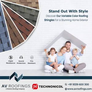 The family stands at the door of the beautiful residence, expressing 