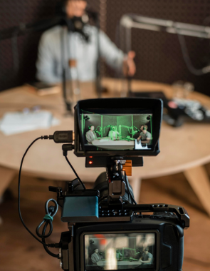 Top Drone Digital Video Production Services in Coimbatore An individual in an environment is captured on surveillance footage for a documentary film.